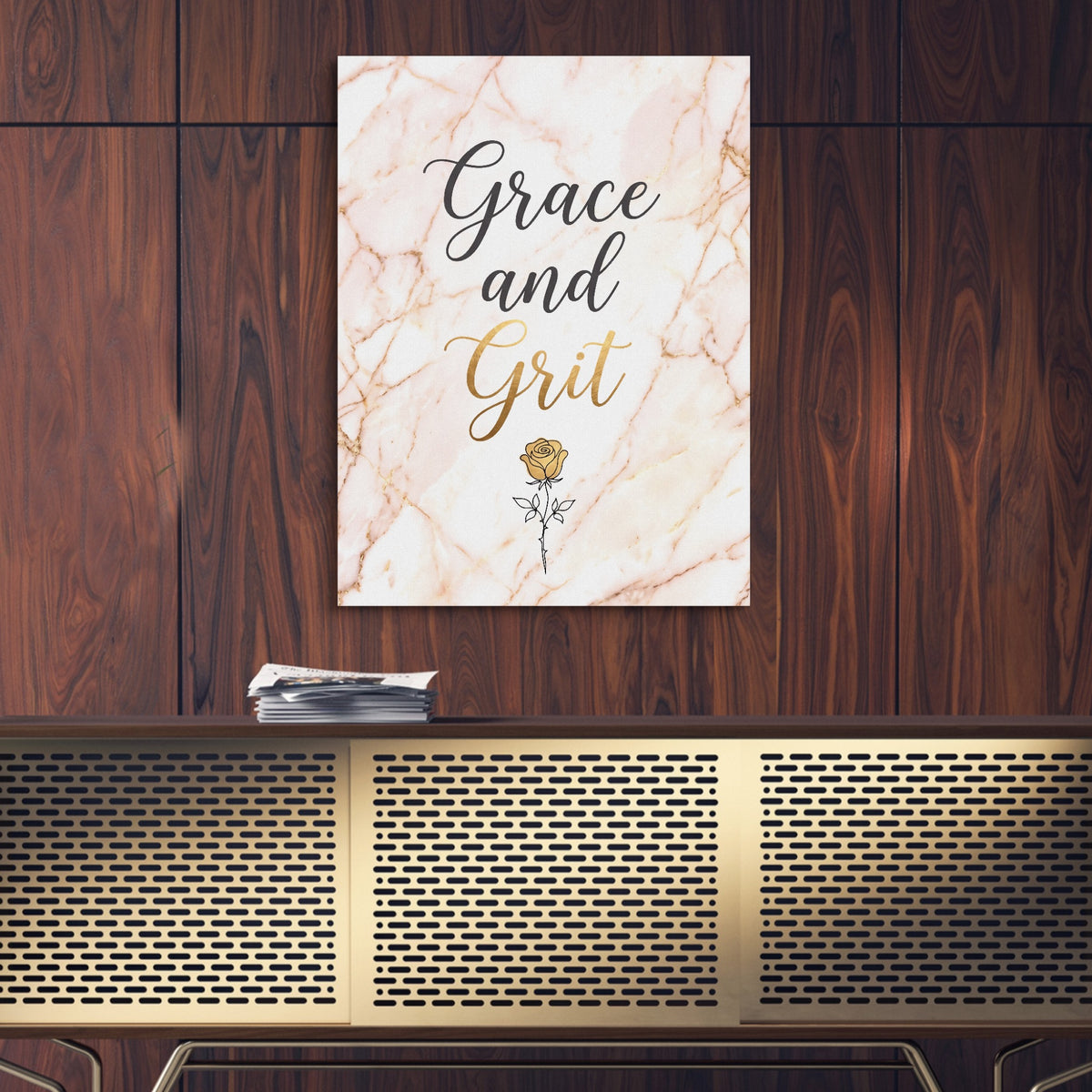 Grace Grit Marble — grace grit marble sq luxury wood wall close 1port flush print