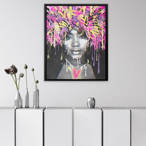 Graffiti Hair - Luxury Wall Art