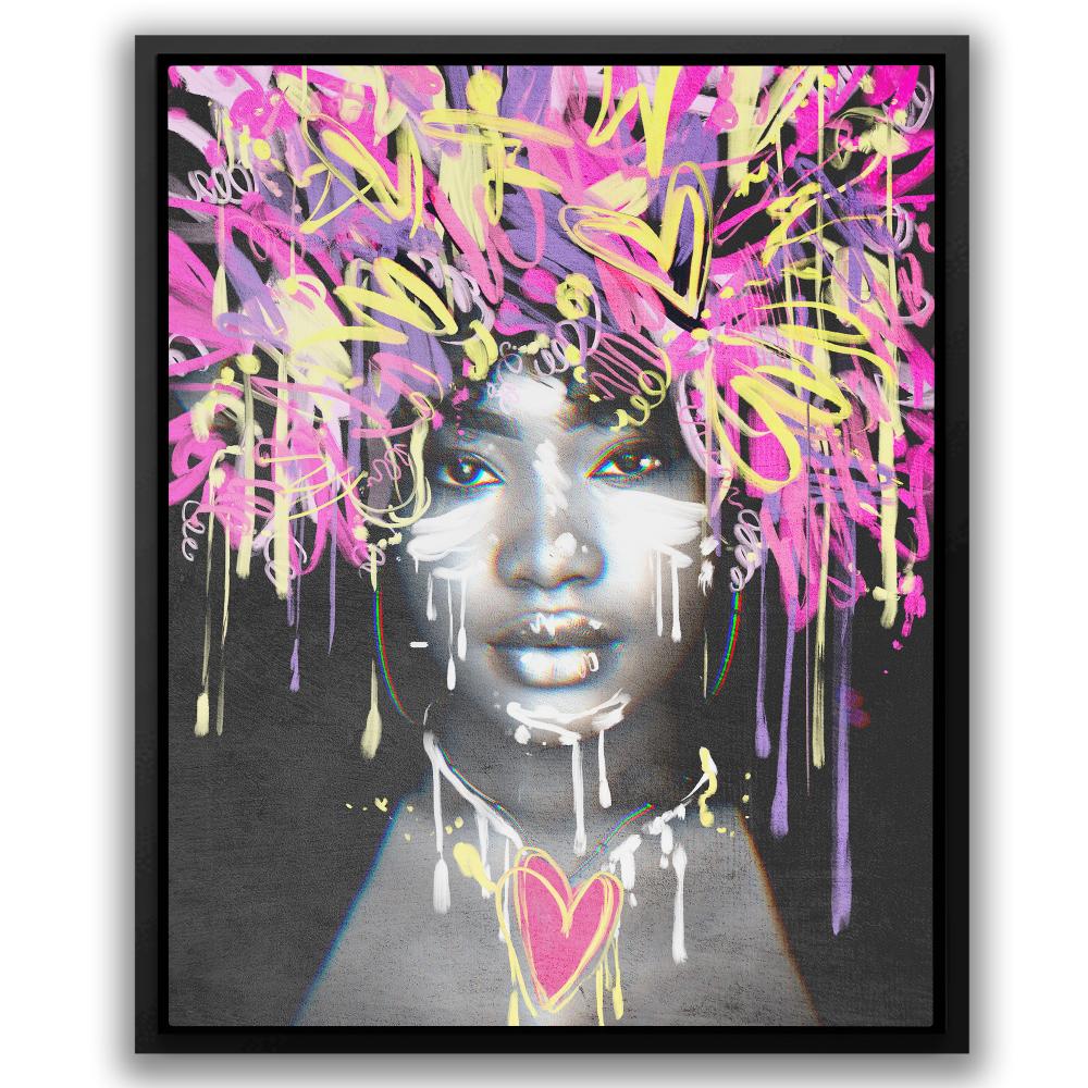 Graffiti Hair - Luxury Wall Art