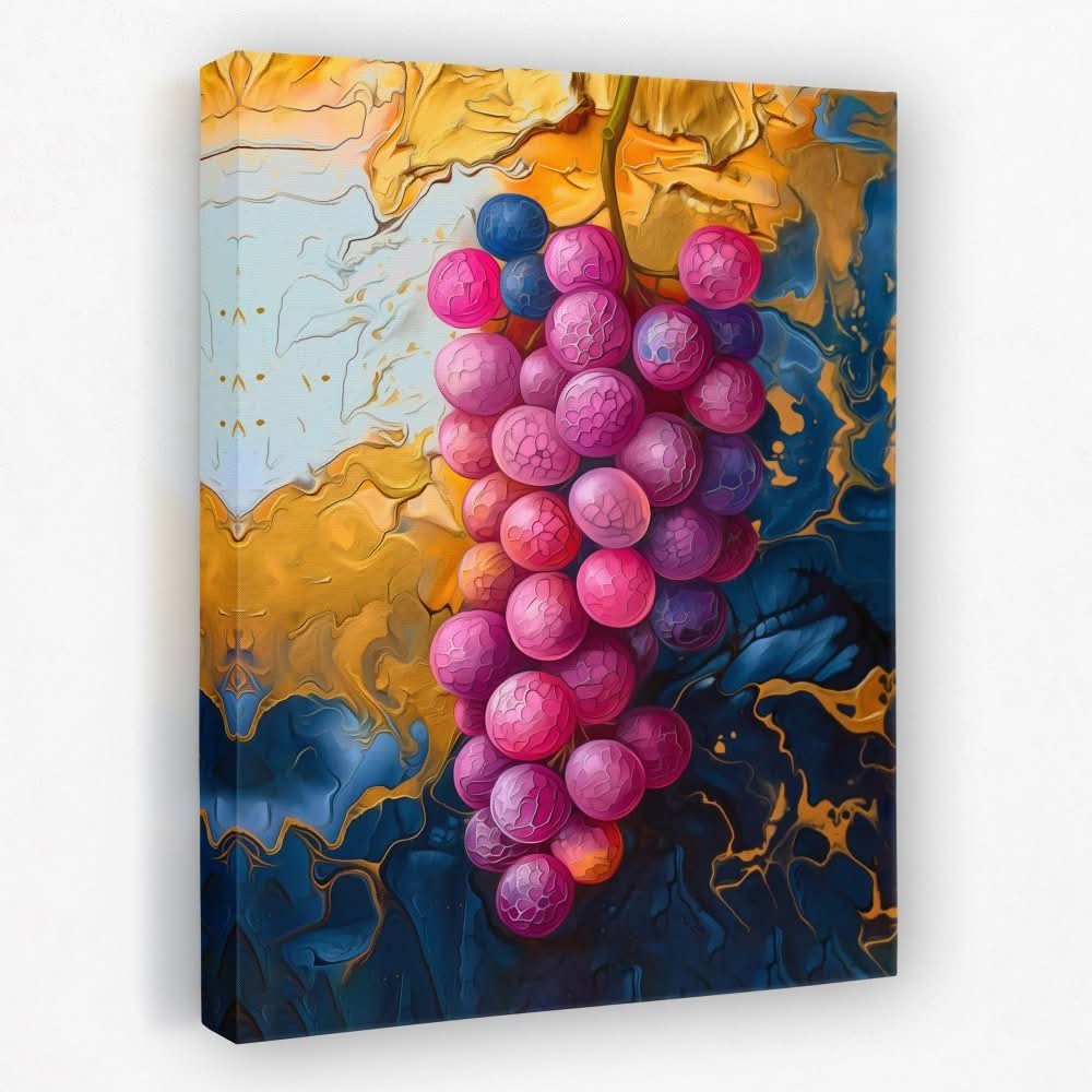 Grapes of Beauty - Food Canvas Wall Art