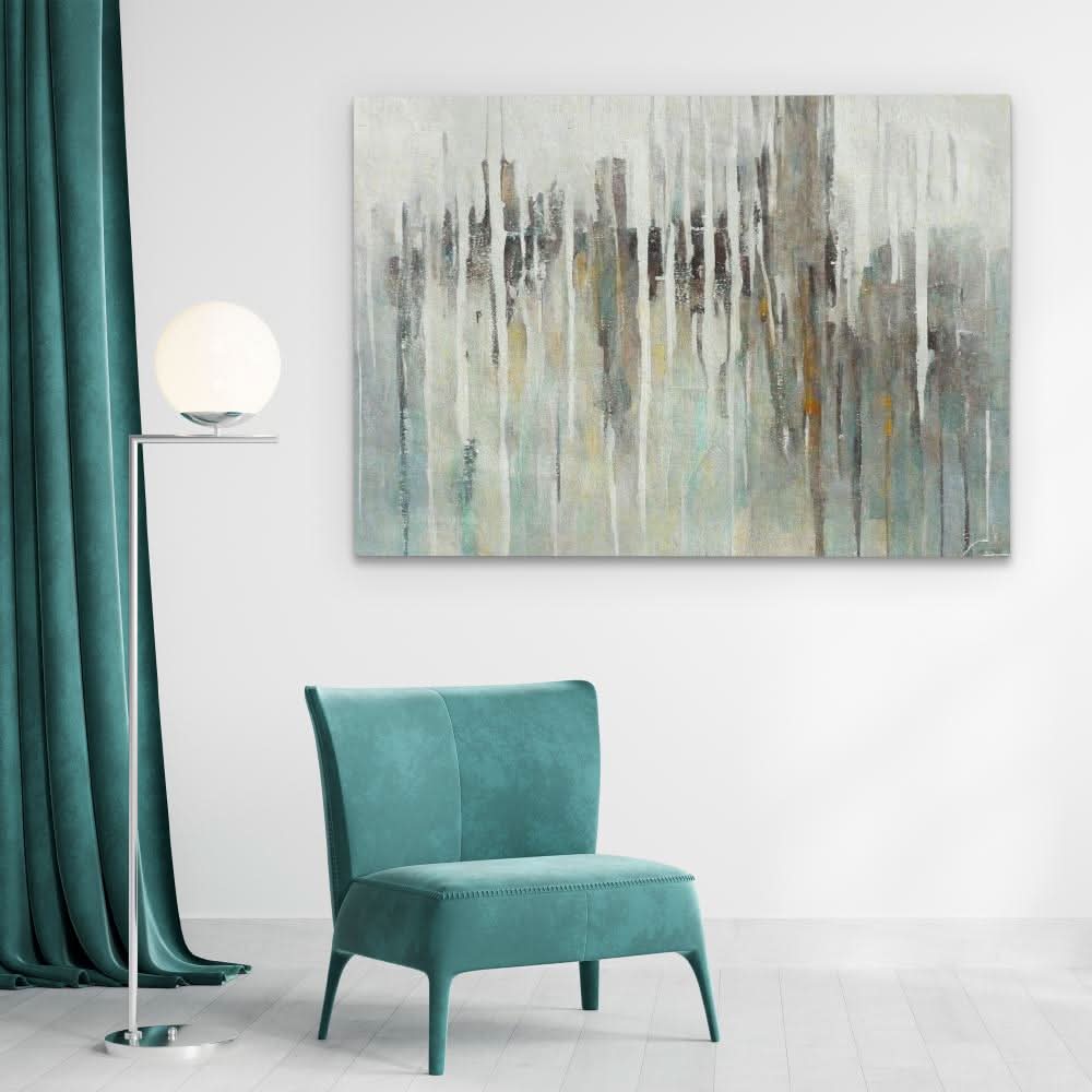 Graphic Smudges - Abstract Wall Art in Black Frame