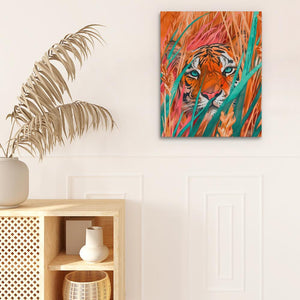 Grassy Tiger - Luxury Wall Art