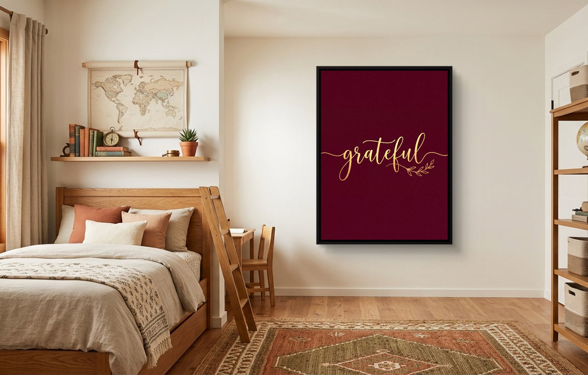 Grateful — grateful kids adventure room 1port framed black