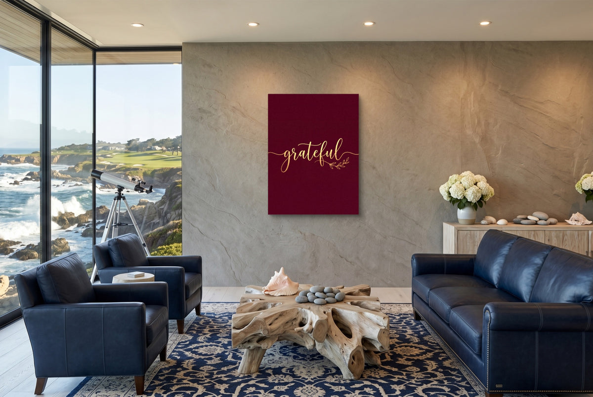 Grateful — grateful living room with ocean view 1port flush print