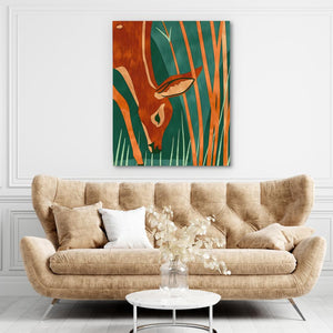 Grazing Deer - Luxury Wall Art