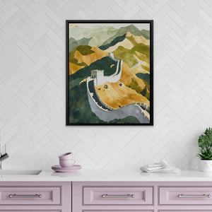 Great Wall in Golden Light - Luxury Wall Art