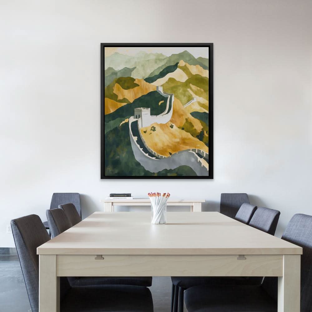 Great Wall in Golden Light - Luxury Wall Art