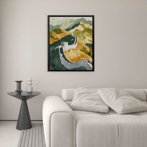 Great Wall in Golden Light - Luxury Wall Art
