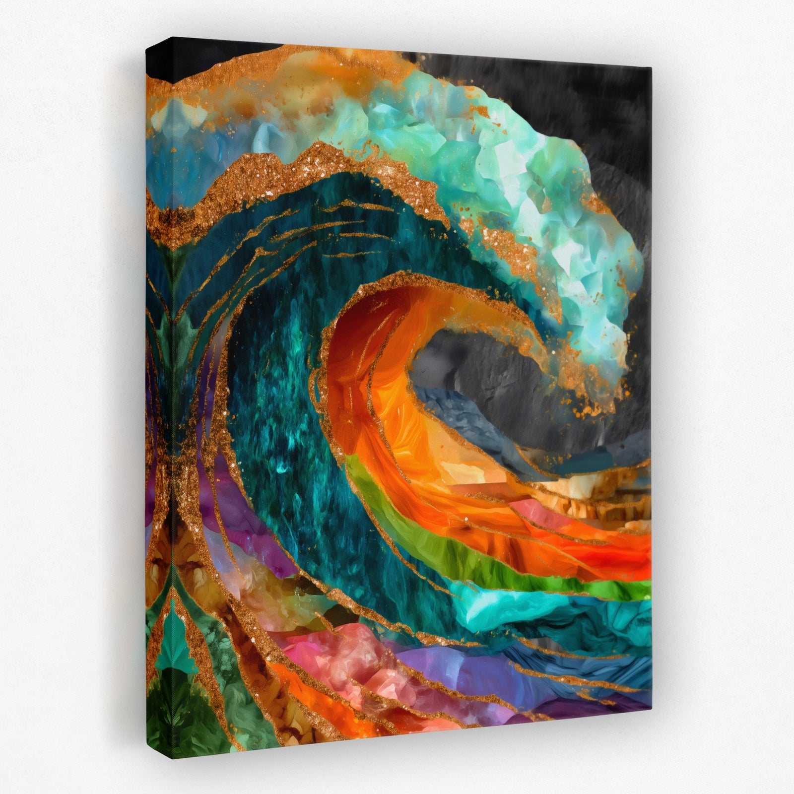 Great Wave Reimagined — Great Wave Reimagined Portrait   Side View   Mirror 184