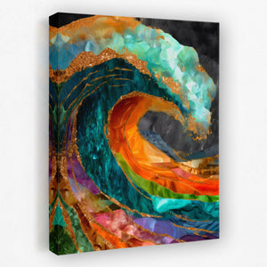 Great Wave Reimagined — Great Wave Reimagined Portrait   Side View   Mirror 184