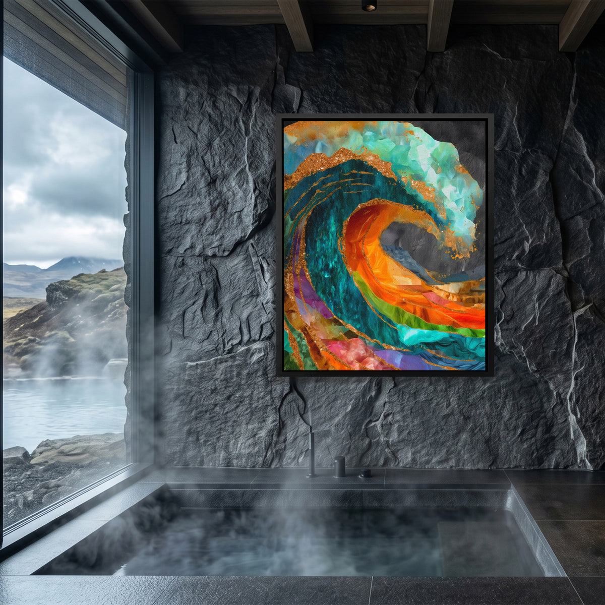 Great Wave Reimagined — Great Wave Reimagined Sauna Dark Port 206
