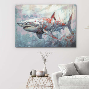 Great White Depths - Luxury Wall Art