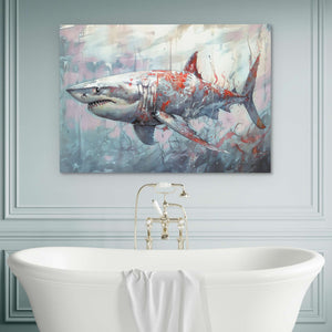 Great White Depths - Luxury Wall Art