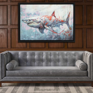 Great White Depths - Luxury Wall Art