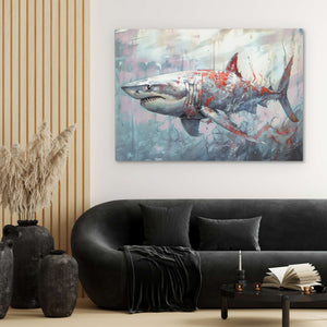 Great White Depths - Luxury Wall Art