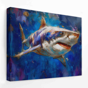 Great White Watercolor - Luxury Wall Art