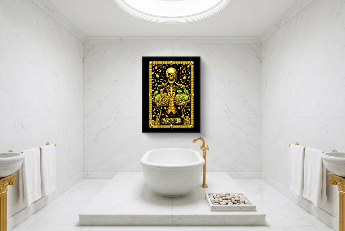 Greed's Grasping Hand - Luxury Wall Art