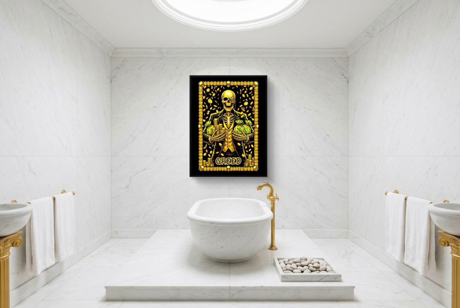 Greed's Grasping Hand - Luxury Wall Art