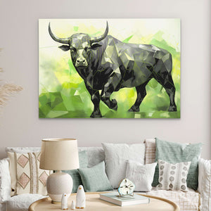 Green Bull - Luxury Wall Art