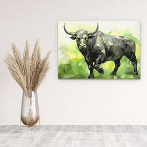 Green Bull - Luxury Wall Art