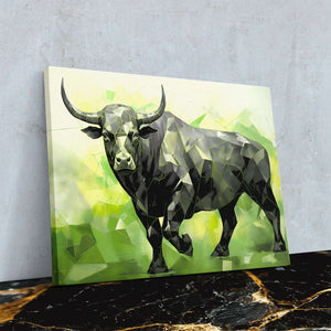 Green Bull - Luxury Wall Art