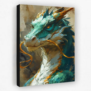 Green Chinese Dragon - Luxury Wall Art