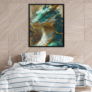 Green Chinese Dragon - Luxury Wall Art