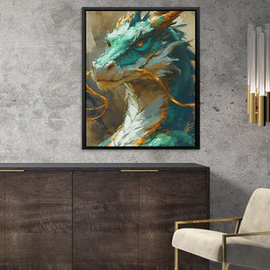 Green Chinese Dragon - Luxury Wall Art