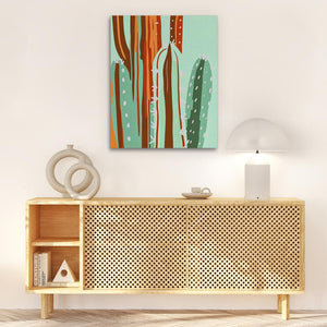 Green Desert Cactus - Luxury Wall Art