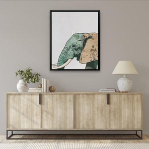 Green Elephant - Luxury Wall Art