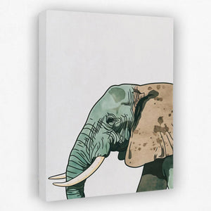 Green Elephant - Luxury Wall Art