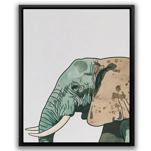 Green Elephant - Luxury Wall Art