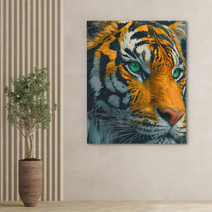 Green Eyed Tiger - Luxury Wall Art