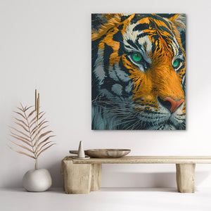 Green Eyed Tiger - Luxury Wall Art