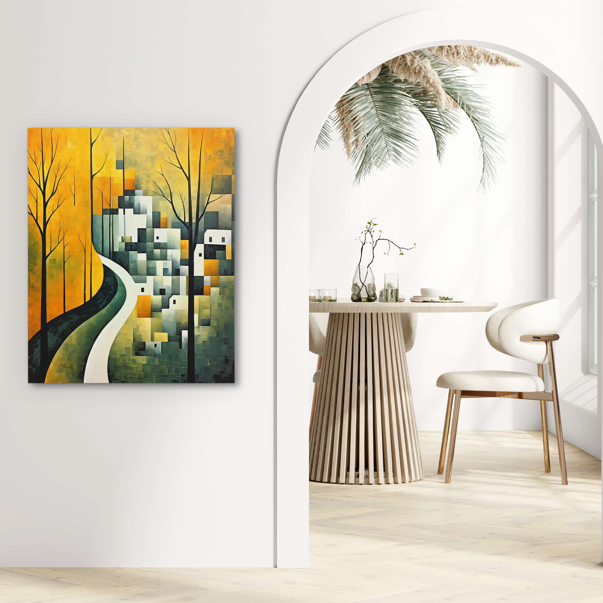 Green Houses - Luxury Wall Art