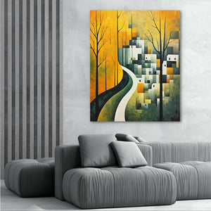 Green Houses - Luxury Wall Art