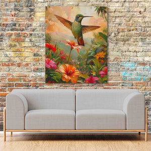 Green Hummingbird - Luxury Wall Art