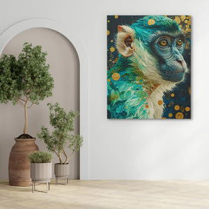 Green Monkey - Luxury Wall Art