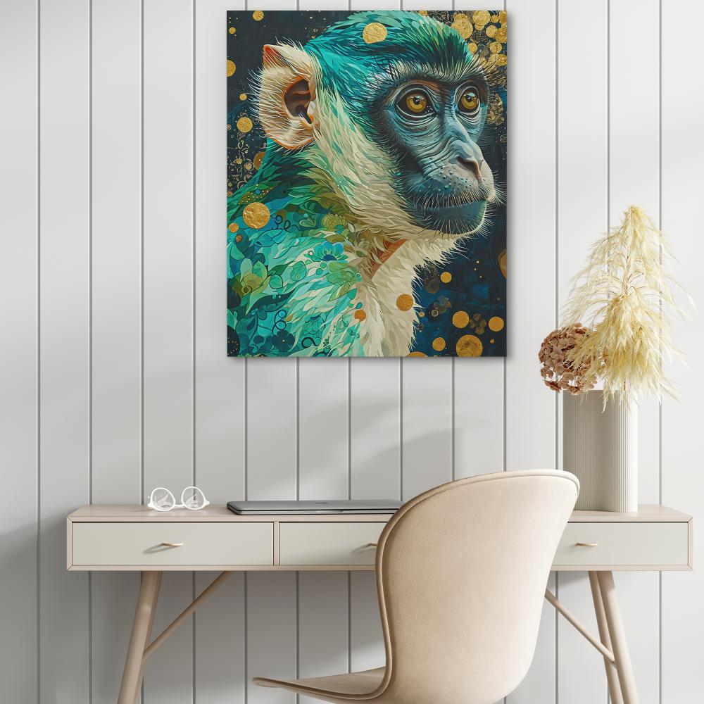 Green Monkey - Luxury Wall Art