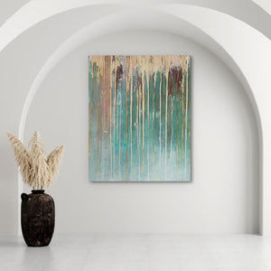 Green Wall Gold - Luxury Wall Art