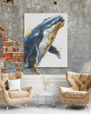 Grey Whale Breaching - Luxury Wall Art