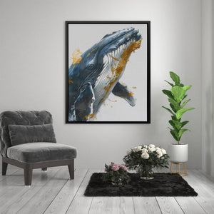 Grey Whale Breaching - Luxury Wall Art