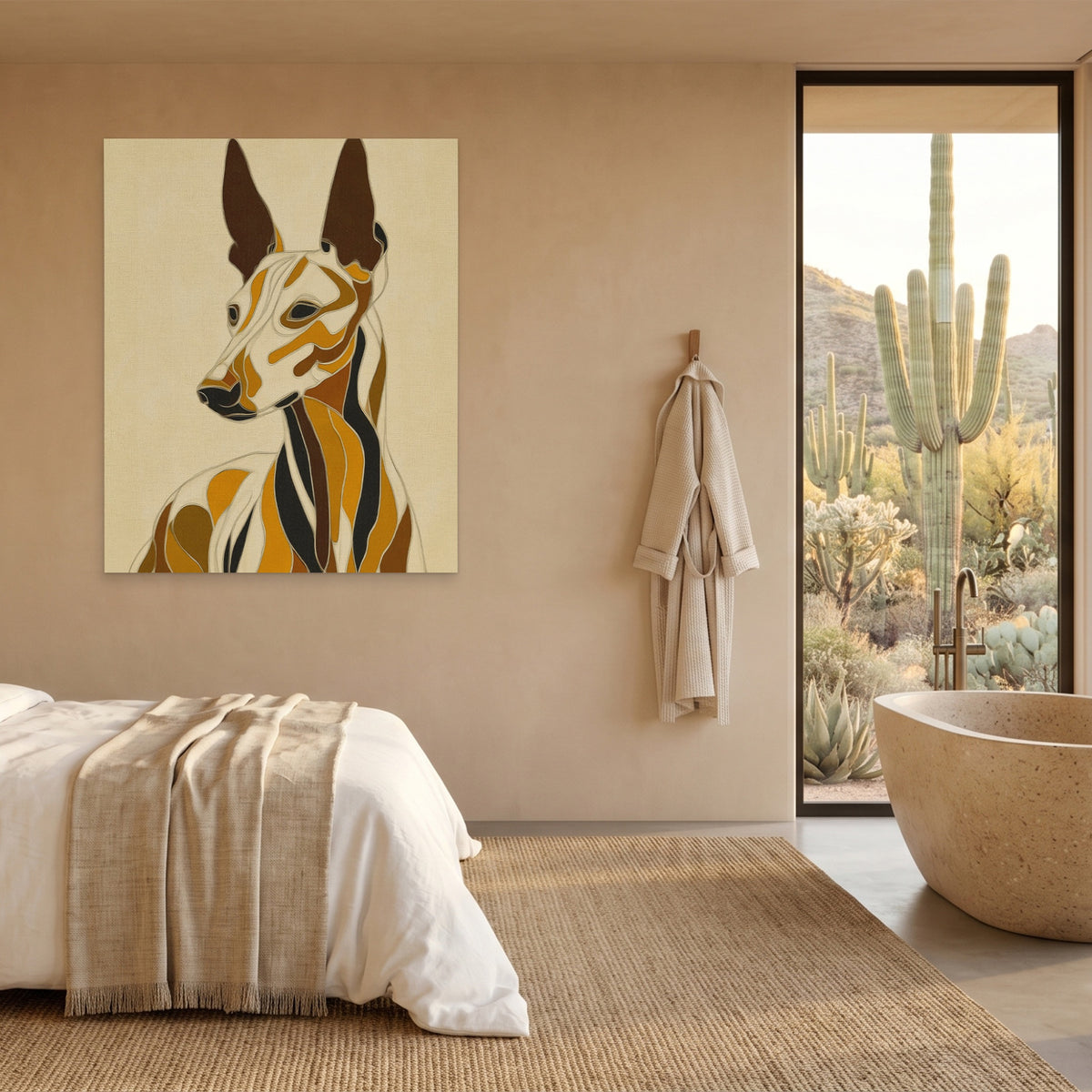 Greyhound Geometric Lines — Greyhound Geometric Lines Desert Home Port 9