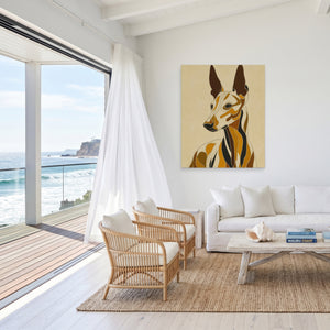 Greyhound Geometric Lines — Greyhound Geometric Lines Malibu Beach Port 75