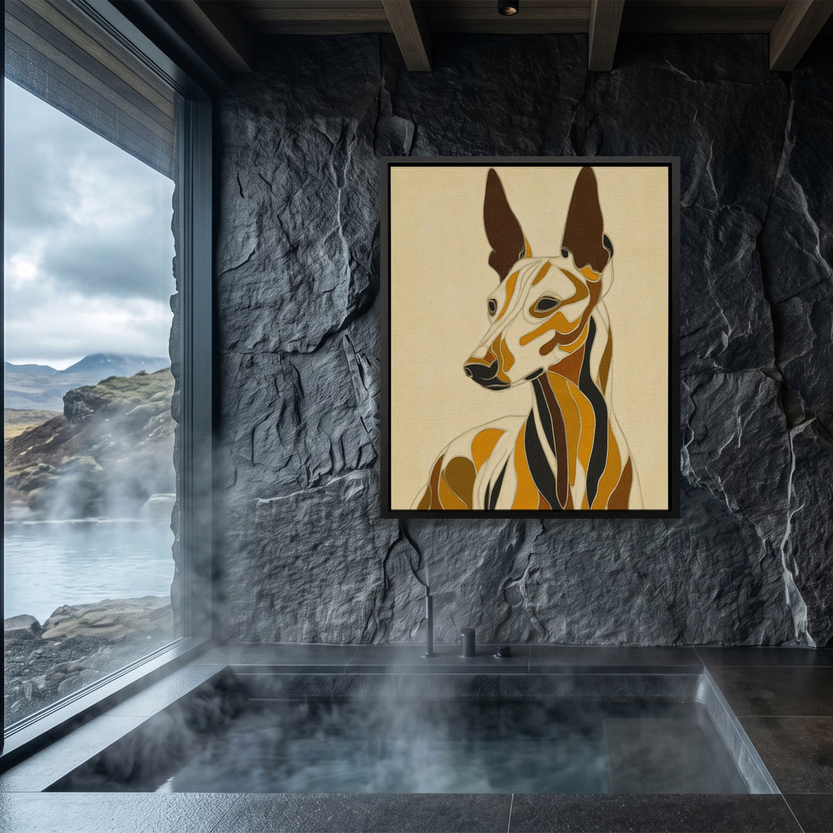 Greyhound Geometric Lines — Greyhound Geometric Lines Sauna Dark Port 207