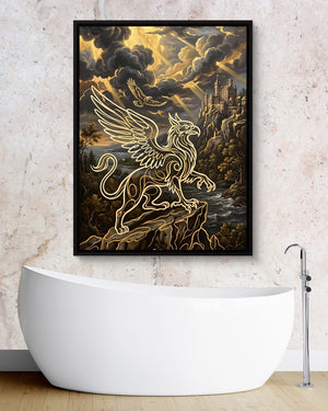 Griffin Golden Sky — griffin golden sky psd granite bathroom 1port framed black