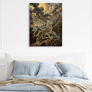 Griffin Golden Sky — griffin golden sky sq light blue bed 1port flush print