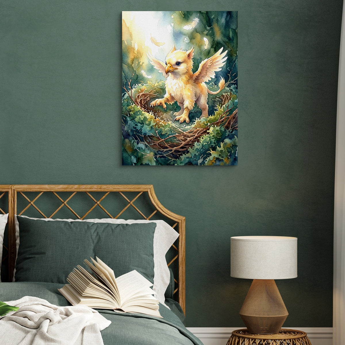 Griffin Nestling - Luxury Wall Art