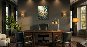 Griffin Nestling — griffin nestling office interior with desk 1port flush print