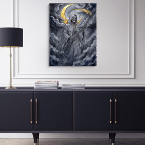 Grim Reaper Moon — grim reaper moon sq blue cabinet 1port flush print